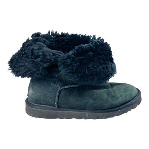 UGG Australia Women's Bailey Sheepskin Shearling Winter Ankle Boots Black US 8